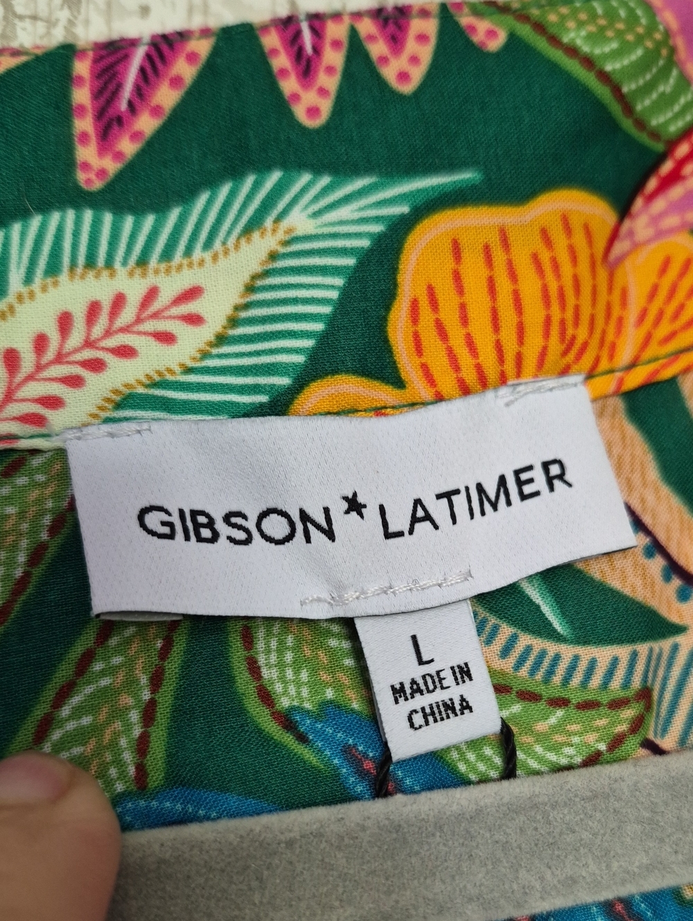 Gibson & Latimer Tropical Floral Wrap Midi Maxi Dress Large New With Tags - Picture 2 of 14